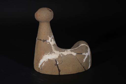 战国中期鹿形陶镇墓兽