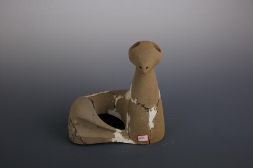 战国中期鹿形陶镇墓兽