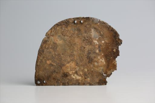 春秋时期半圆形龙纹綯纹锡饰片