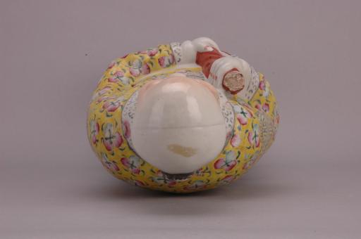 中华民国寿星粉彩瓷像