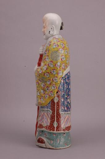 中华民国寿星粉彩瓷像