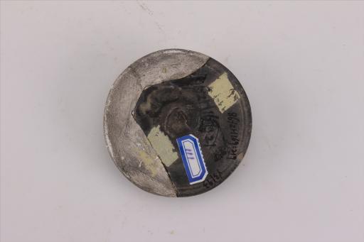 新石器时代屈家岭文化弧顶柱形钮细泥质黑陶器盖