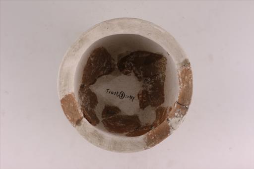 新石器时代大溪文化侈口鼓腹圜底绳纹夹蚌红陶釜