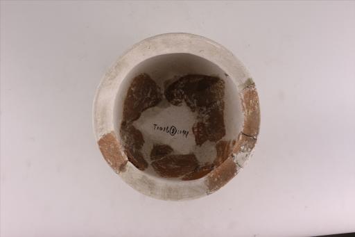 新石器时代大溪文化侈口鼓腹圜底绳纹夹蚌红陶釜