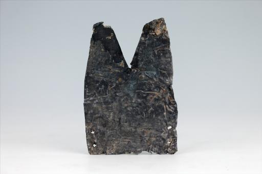 春秋时期燕尾形包锡箔锡饰片