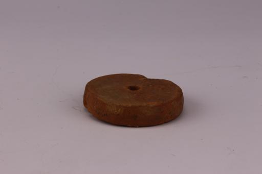 新石器时代屈家岭文化夹砂红褐陶纺轮