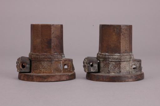 春秋时代龙首纹兽面纹铜车軎