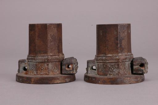 春秋时代龙首纹兽面纹铜车軎