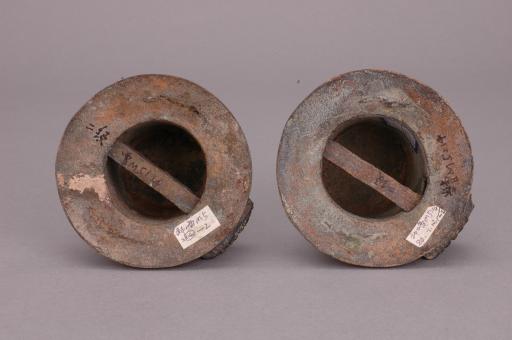 春秋时代龙首纹兽面纹铜车軎