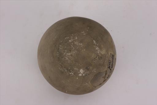 新石器时代大溪文化鼓腹平底灰陶罐