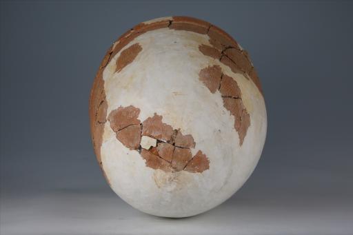 商敞口斜腹尖底附加堆纹绳纹夹砂红陶缸