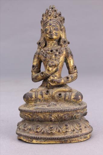 明红铜鎏金无我佛母