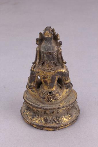 明红铜鎏金无我佛母