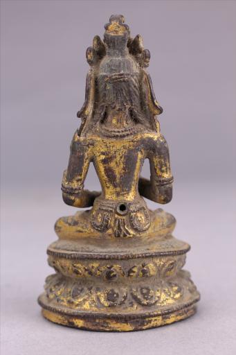 明红铜鎏金无我佛母