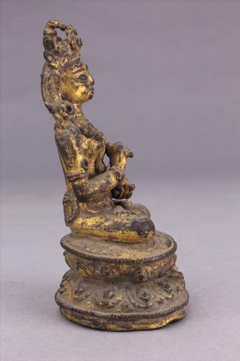 明红铜鎏金无我佛母