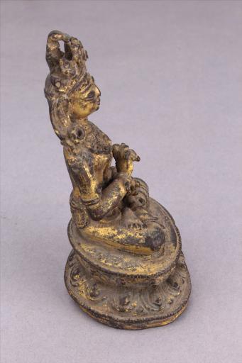 明红铜鎏金无我佛母