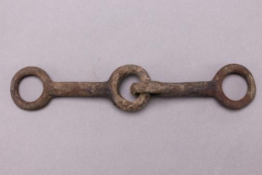 战国时期素面铜马衔