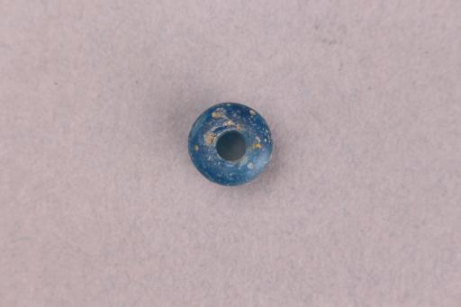 明蓝色琉璃料珠