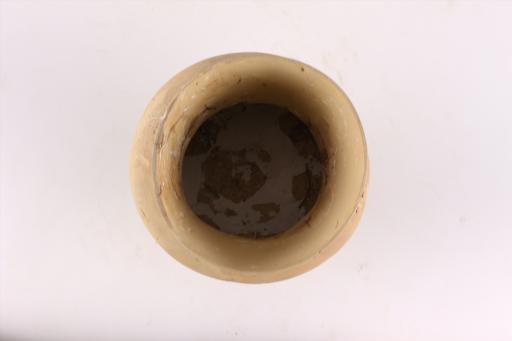 新石器时代屈家岭文化侈口鼓腹高圈足泥质橙黄陶杯
