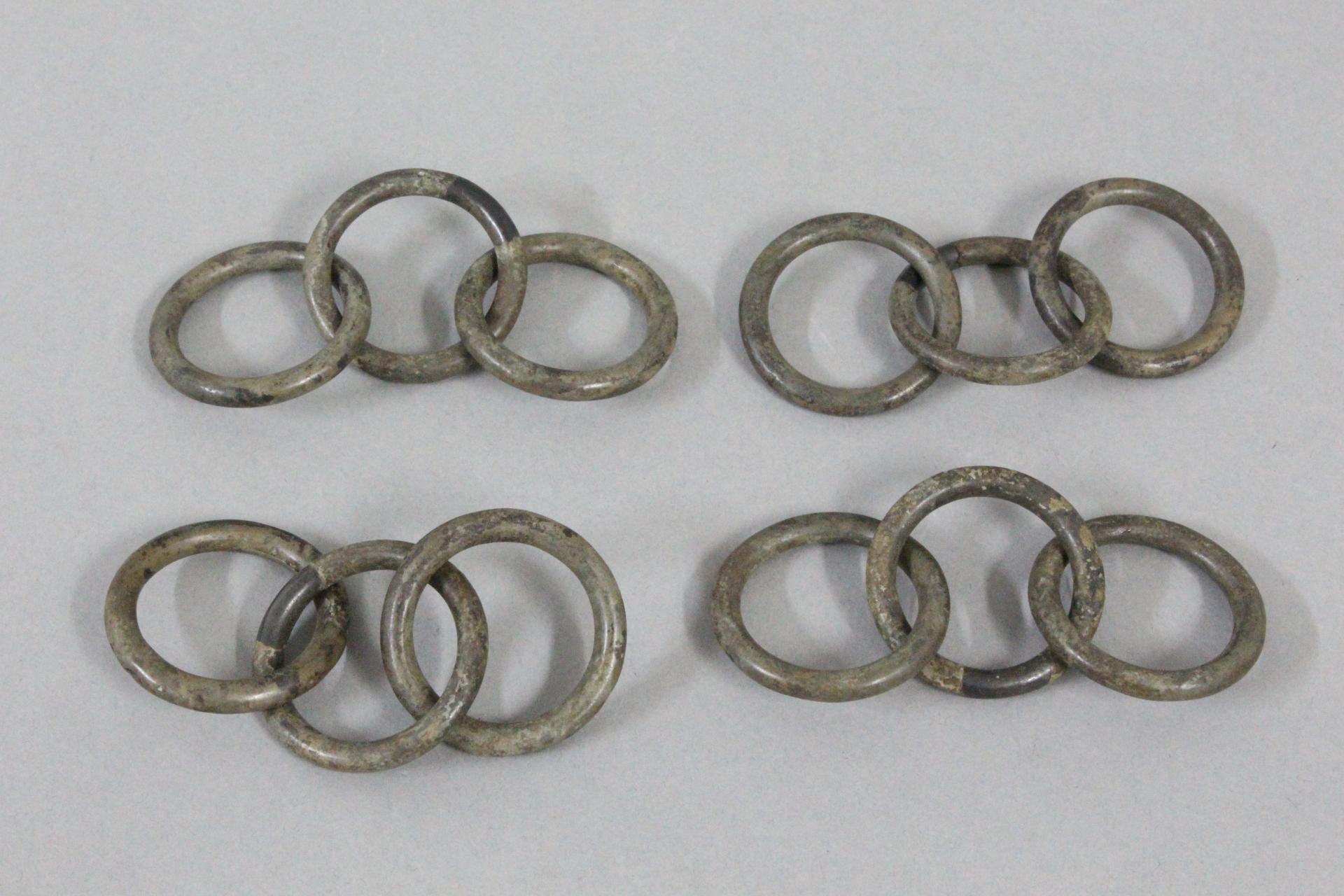 战国时期三连铜环