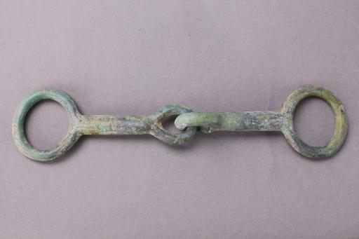 战国时期素面铜马衔