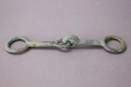 战国时期素面铜马衔