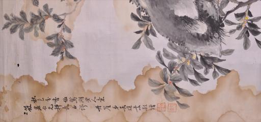 中华民国吴道素设色秋色分香图轴