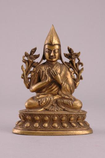 清黄铜宗喀巴像