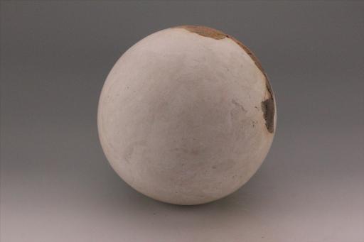 新石器时代城背溪文化鼓腹圜底绳纹夹砂褐陶釜