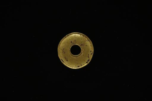 明圆形圆穿金压胜钱