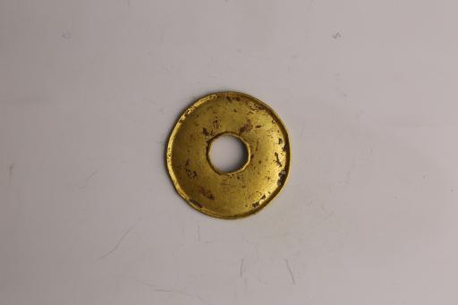 明圆形圆穿金压胜钱