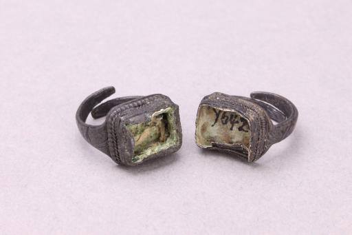 明须弥截面活扣银戒指