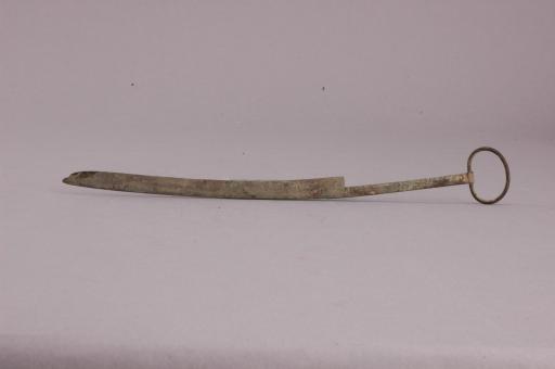 战国时代孤身窄柄铜削刀