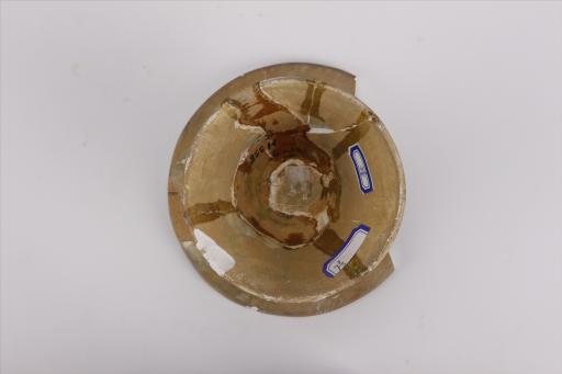 新石器时代屈家岭文化敞口浅腹高圈足泥质灰陶盘