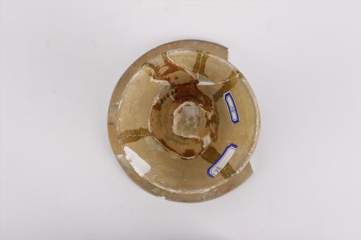新石器时代屈家岭文化敞口浅腹高圈足泥质灰陶盘