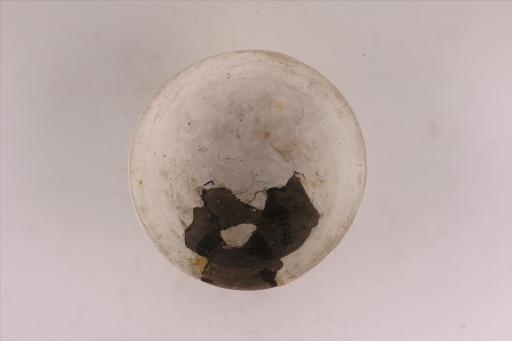 新石器时代屈家岭文化侈口弧腹圈足泥质外红内黑陶碗