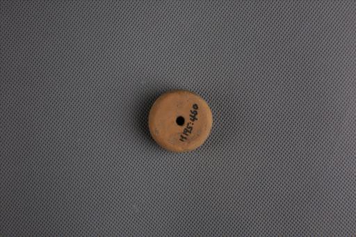 新石器时代屈家岭文化算珠形中穿夹砂黄褐陶纺轮