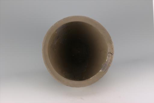 新石器时代屈家岭文化大口附加堆纹夹砂黑灰陶罐