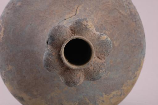 西汉带盖铜蒜头壶