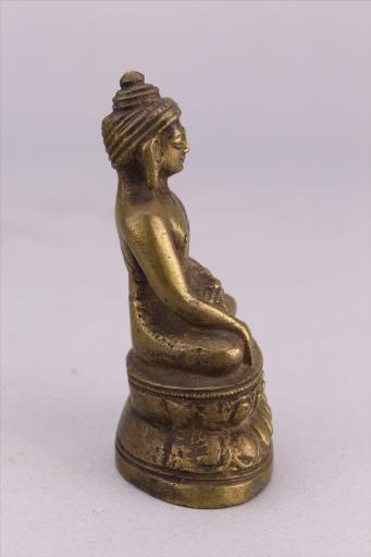 清黄铜释迦牟尼佛