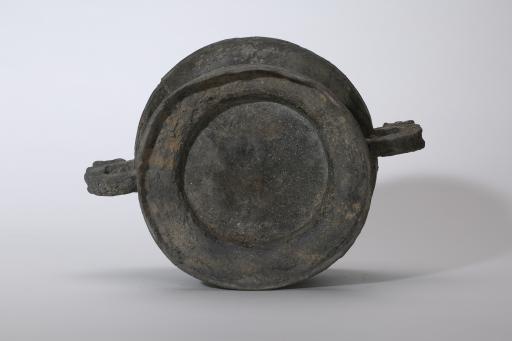 东周兽耳弦纹锡簋