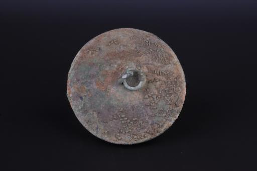 春秋时期弧面子母口环钮铜壶盖