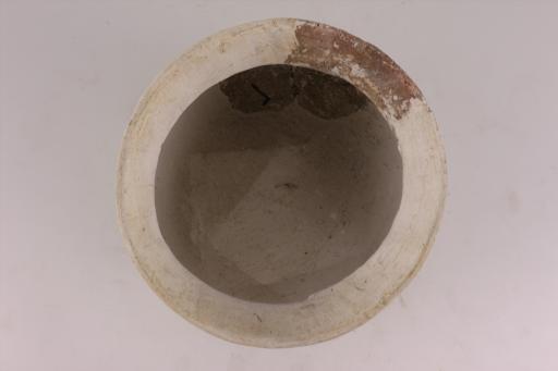 新石器时代屈家岭文化侈口鼓腹绳纹夹炭红褐陶釜