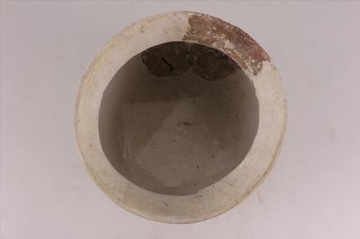 新石器时代屈家岭文化侈口鼓腹绳纹夹炭红褐陶釜