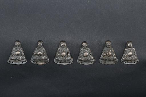 明弥勒佛造型银佛饰