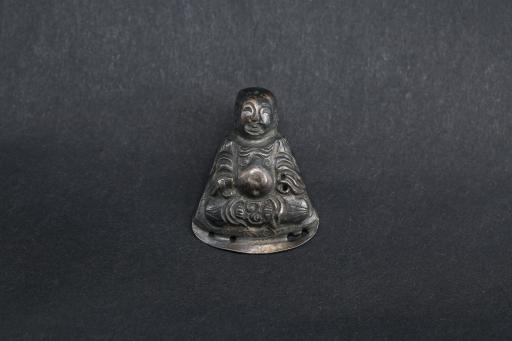 明弥勒佛造型银佛饰