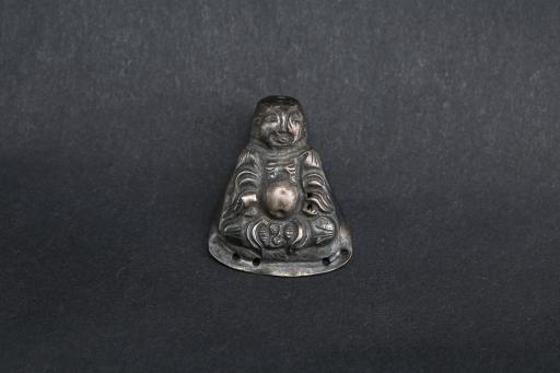 明弥勒佛造型银佛饰