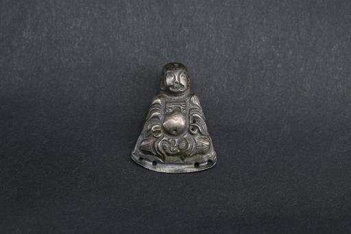 明弥勒佛造型银佛饰