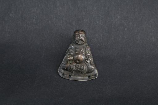 明弥勒佛造型银佛饰