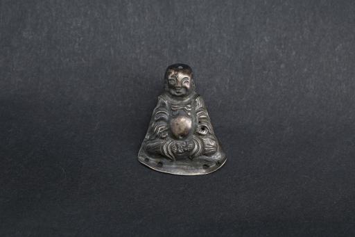 明弥勒佛造型银佛饰